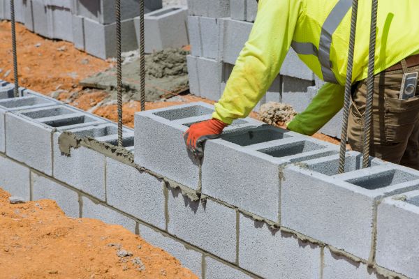 Concrete Blocks Installation in Barrington