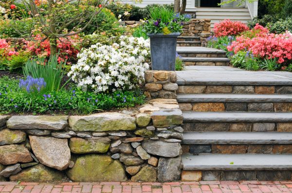 Stone Stairs Repair in Barrington