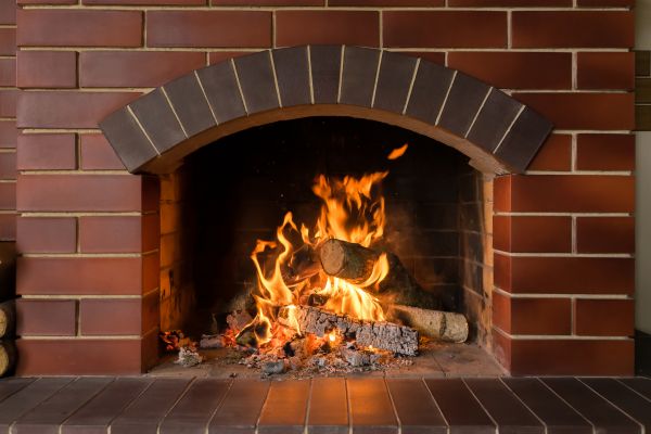 Brick Fireplace Installation in Barrington