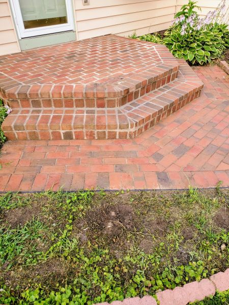 Brick Stoop Repair in Barrington