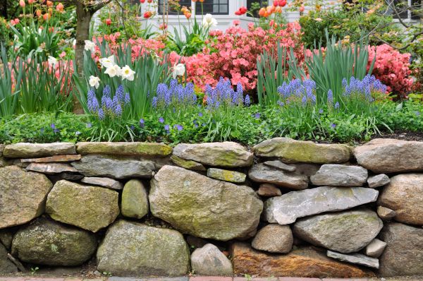 Garden Wall Installation in Barrington